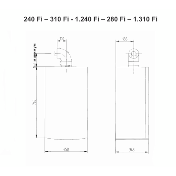 Настенный газовый котел Baxi LUNA 3 1.310 Fi, изображение 2