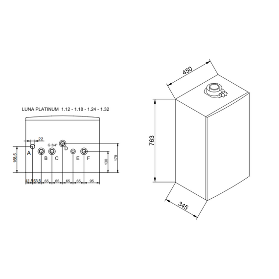 Настенный газовый котел Baxi LUNA PLATINUM+ 1.18 GA, изображение 7