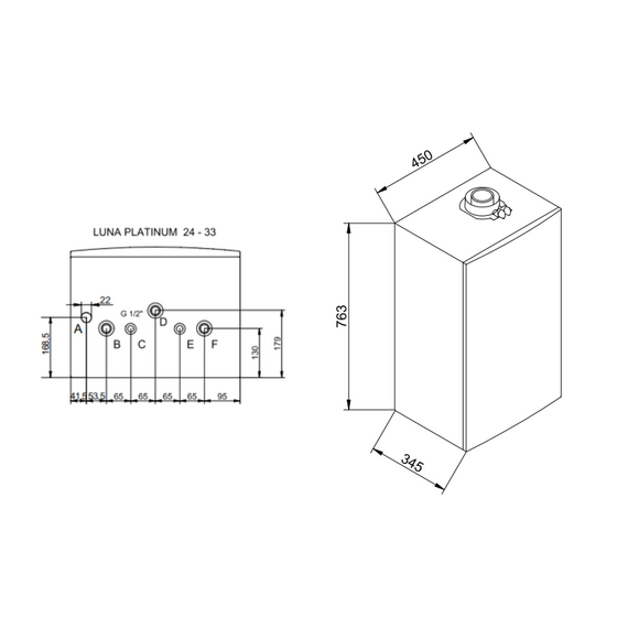Настенный газовый котел Baxi LUNA PLATINUM+ 24 GA, изображение 6
