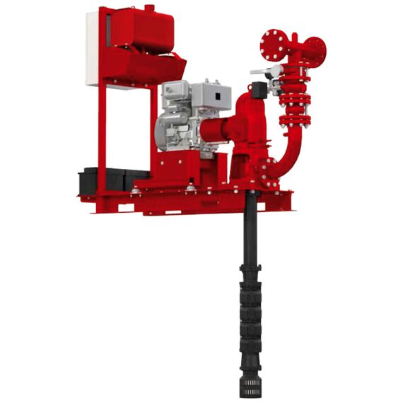Пожарная установка DAB 1 KVT6 13/9 MD 19.0 EN12845 с дизельным двигателем
