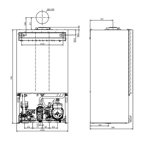 Настенный газовый котел 28 кВт Wolf CGG-3K-28 (28,0 кВт), изображение 4