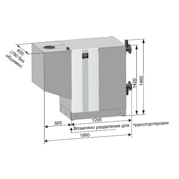 Напольный газовый котел > 300 кВт Wolf MGK-2-550, изображение 3